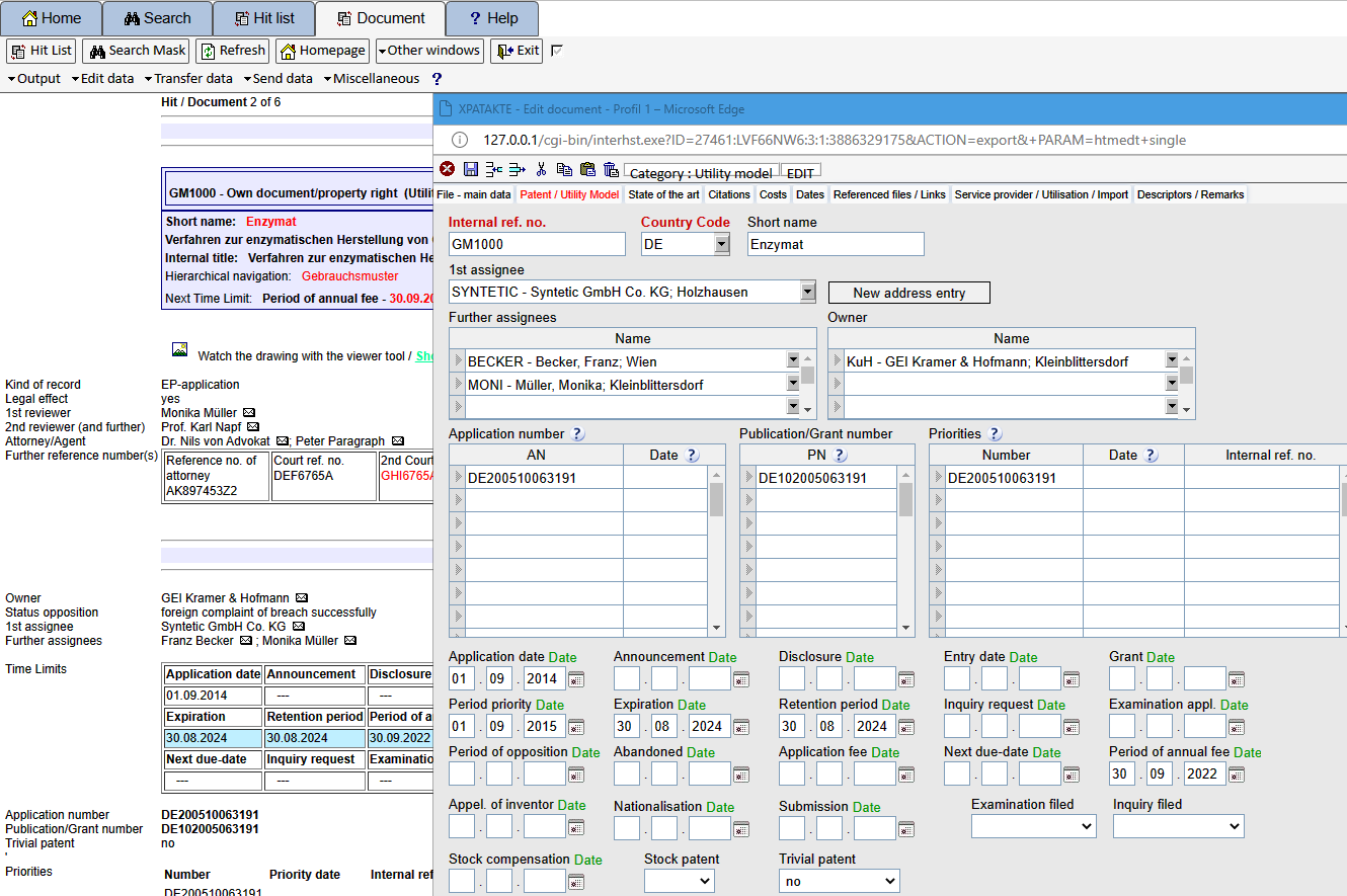 Screenshot XPAT File Screenshot XPAT File
