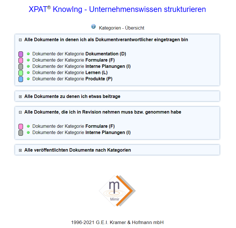 XPAT KnowIng Screenshot Trefferliste
