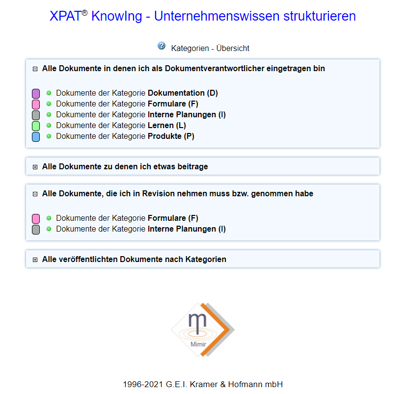 XPAT KnowIng Screenshot Trefferliste XPAT KnowIng Screenshot Trefferliste