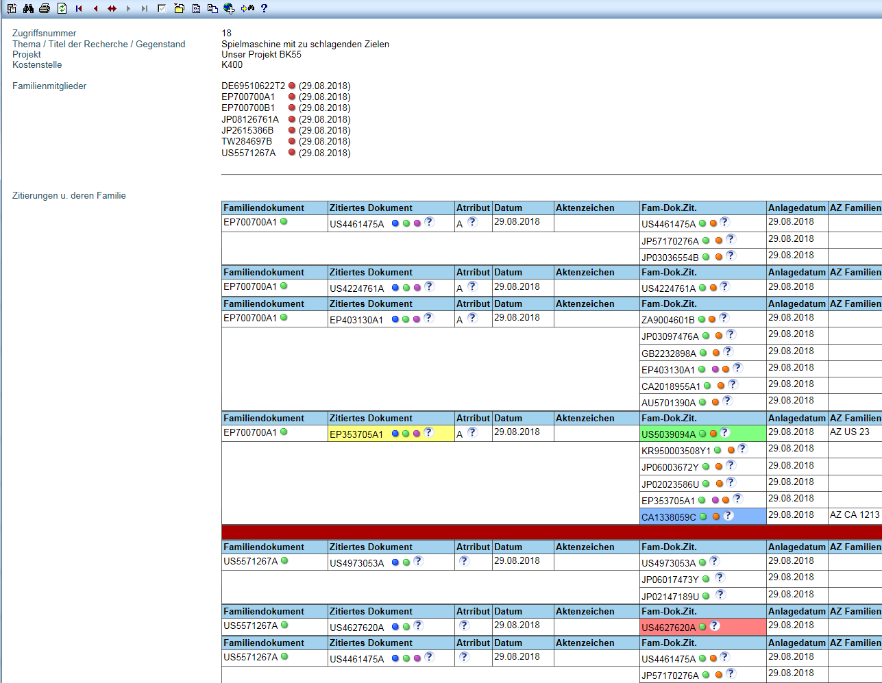 XPAT<sup>®</sup> RecDoc Screenshot Dokumentevaluation XPAT<sup>®</sup> RecDoc Screenshot Dokumentevaluation