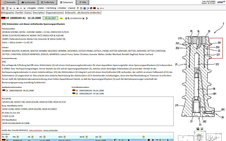 XPAT Screenshot Dokumentanzeige XPAT Screenshot Dokumentanzeige